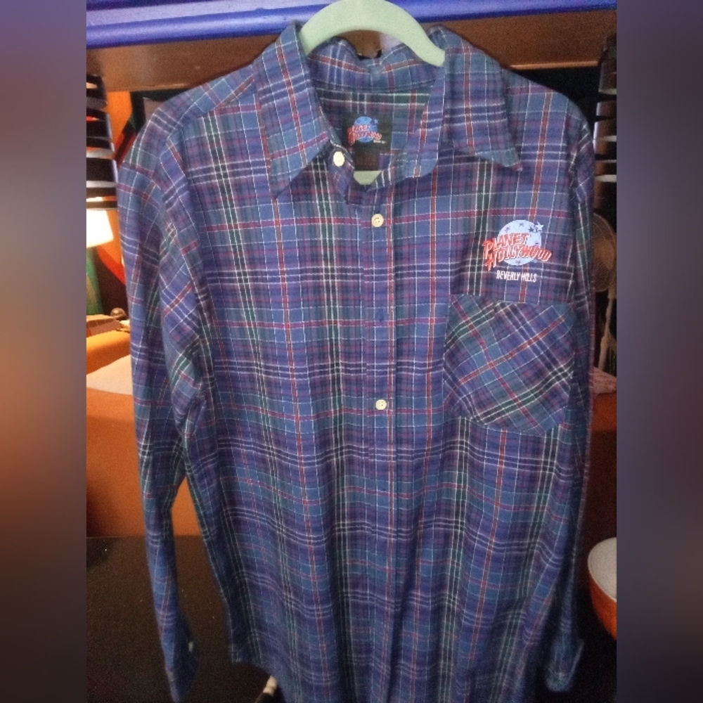 Blue Plaid Men's Shirt
